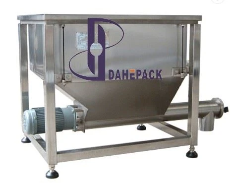 Inclined Semolina Screw Augers Conveyor With Hopper