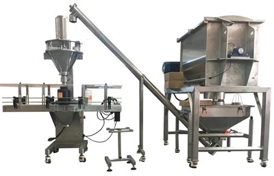 Automatischer Doppelkopf-Trockenpulver-Schneckenfüller